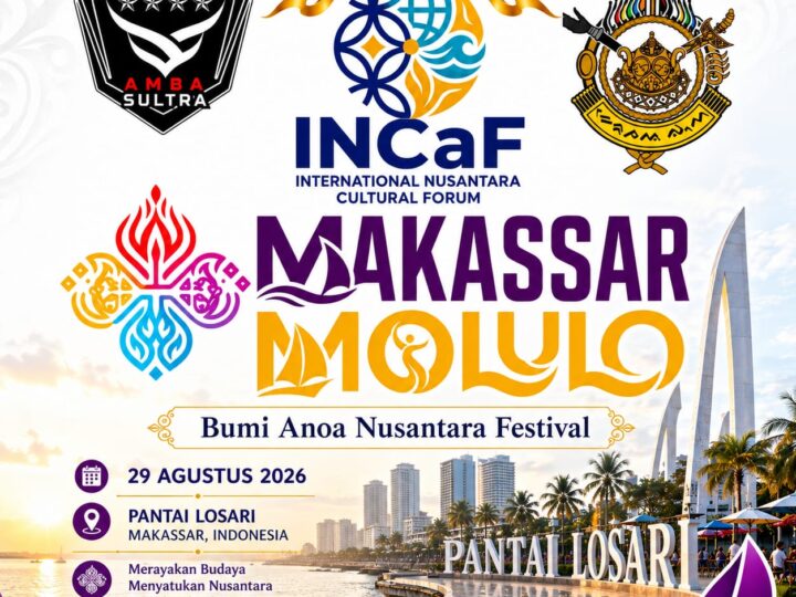 Bumi Anoa Nusantara Festival Usung “Mangkasara’ Molulo 2026”: Sinergi AMBA SULTRA dan Lembaga Adat Kerajaan Gowa di Kota Makassar