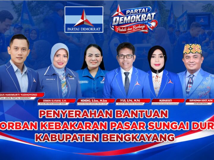 Demokrat Berikan Bantuan Korban Kebakaran Sungai Duri Bengkayang