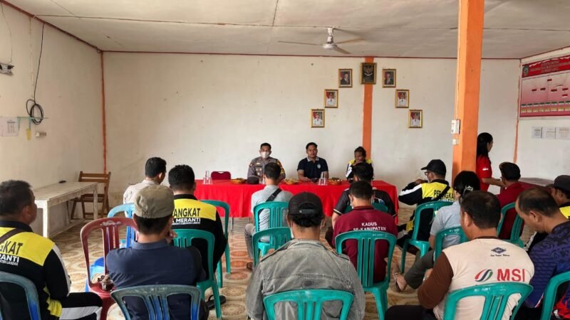 Cegah Karhutla, Polsek Meranti Gencarkan Sosialisasi Larangan Pembukaan Lahan dengan Cara Membakar
