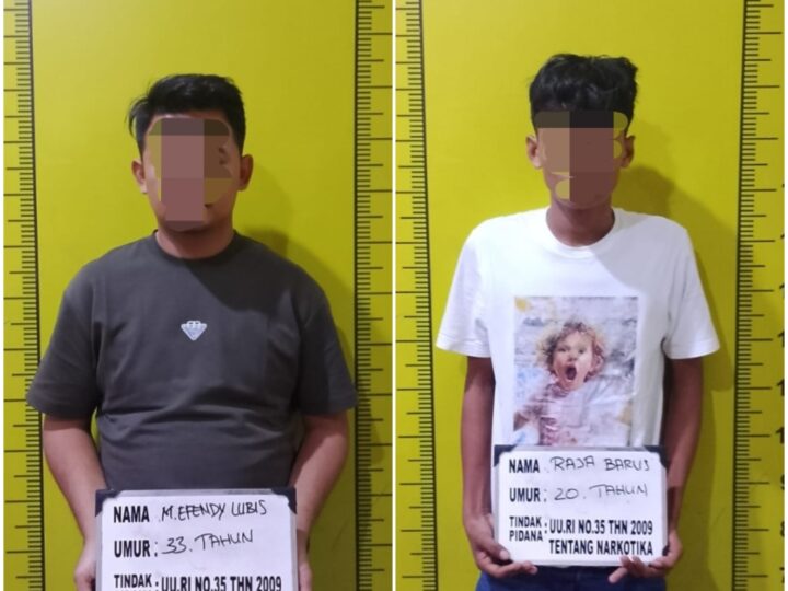Polresta Deli Serdang Bekuk Dua orang Pengedar Narkoba di Pagar Merbau
