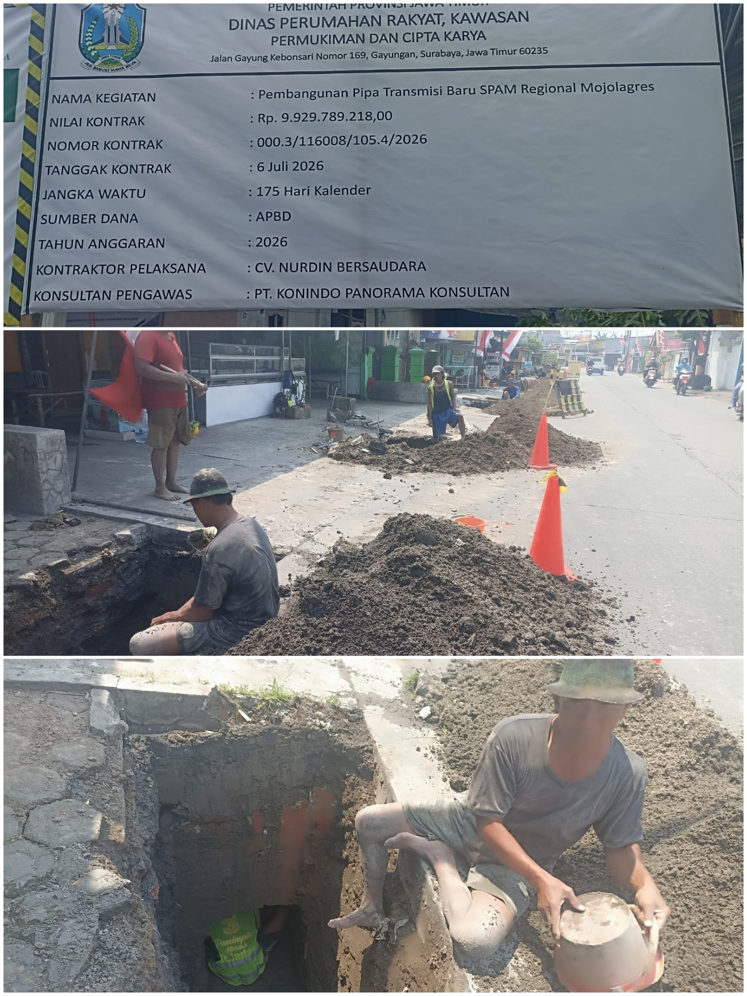 Publik Pertanyakan Kompetensi CV Nurdin Bersaudara dan PT Konindo Panorama Konsultan di Proyek SPAM Mojolagres