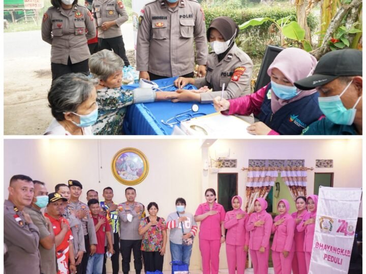 Warga Terdampak Karhutla Dapat Pemeriksaan Kesehatan dan Bansos dari Polres Bengkayang