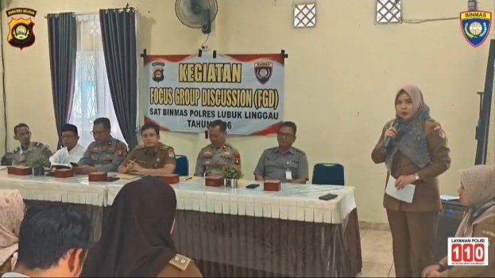 Satbinmas Polres Lubuk Linggau Menyelenggarakan Kegiatan Diskusi Kelompok Terpadu