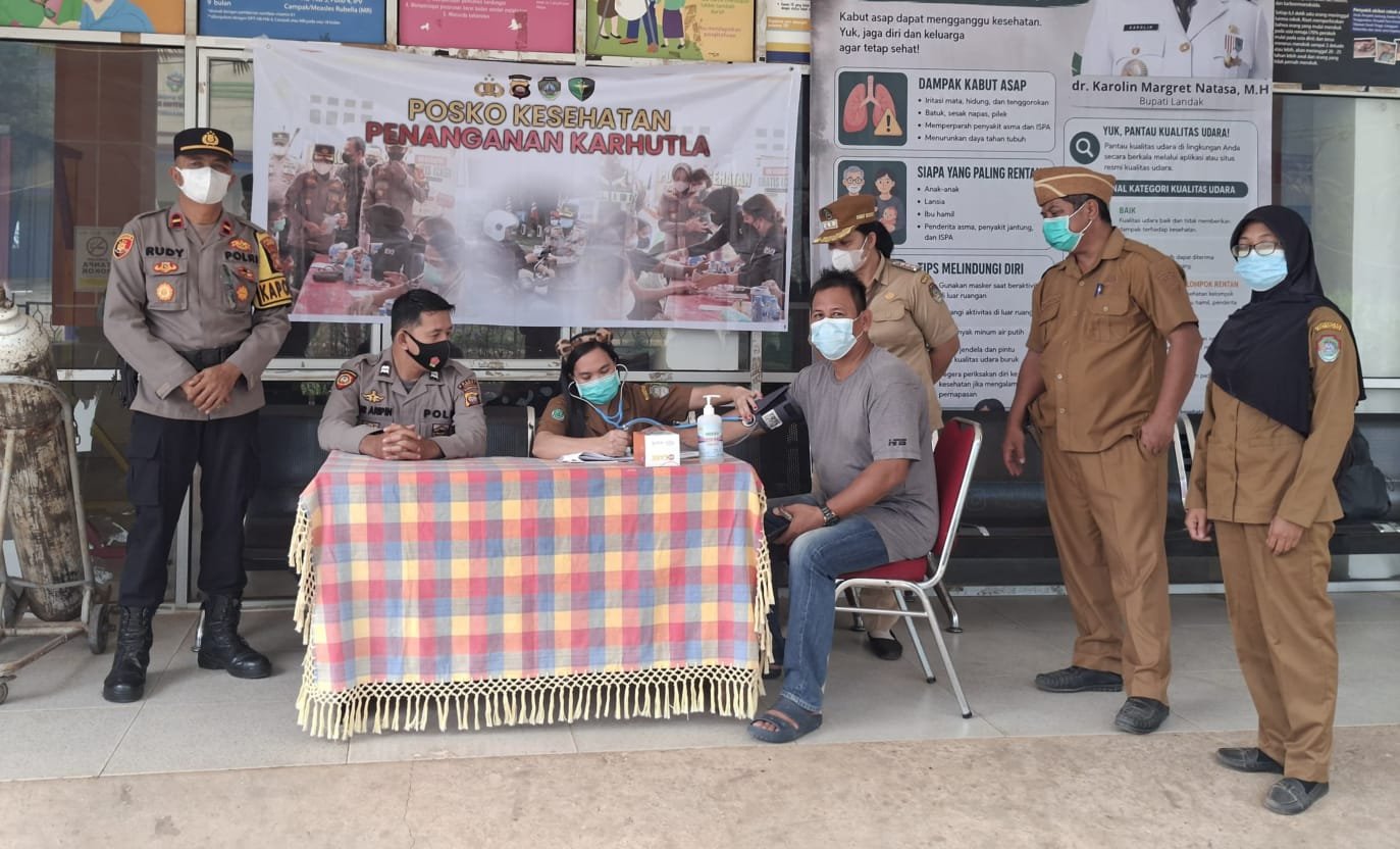 Lindungi Masyarakat dari Dampak Karhutla, Posko Kesehatan Disiapkan di Sebangki