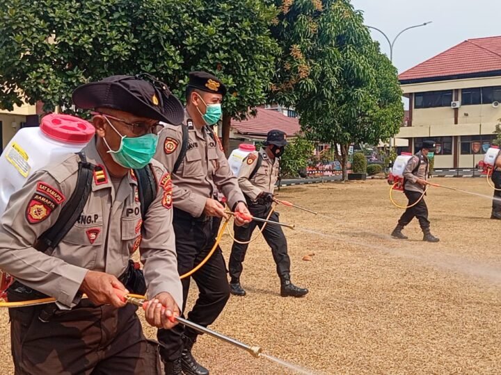 Polres Lubuk Linggau Secara Resmi Menyiapkan dan Mengerahkan 5 Unit Alat Semprot Pemadam Bertenaga Mesin 2 Tak