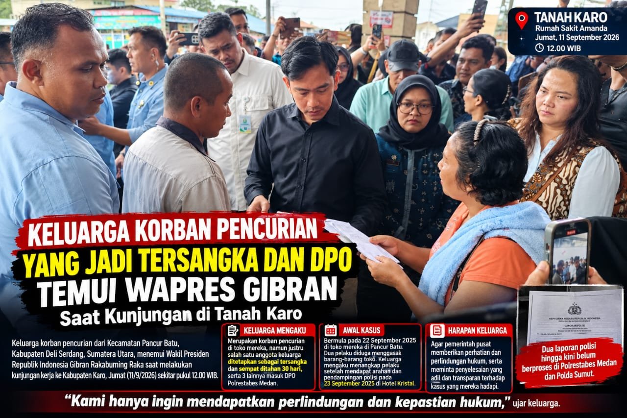 WAPRES GIBRAN TERKEJUT! KELUARGA PANCUR BATU MENGADU: KORBAN PENCURIAN MALAH JADI TERSANGKA, TIGA KELUARGA DISEBUT MASUK DPO