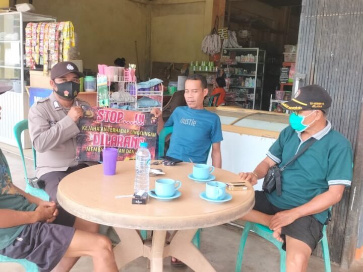 Jaga Alam, Lindungi Kesehatan! Polsek Meranti Gencarkan Imbauan Karhutla dan Penggunaan Masker