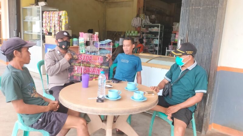 Jaga Alam, Lindungi Kesehatan! Polsek Meranti Gencarkan Imbauan Karhutla dan Penggunaan Masker