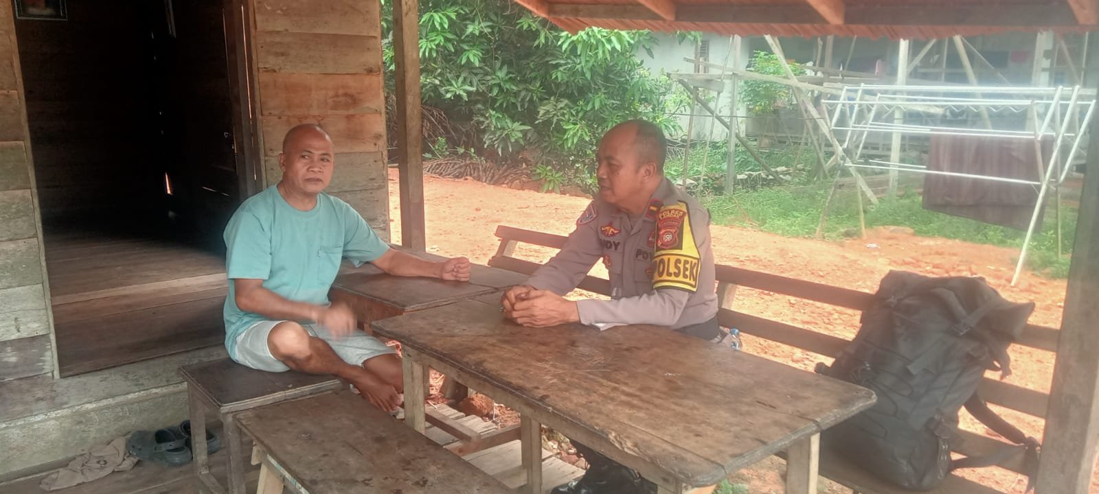 Jalin Silaturahmi, Kapolsek Sebangki Rangkul Tokoh Masyarakat Wujudkan Ketahanan Pangan