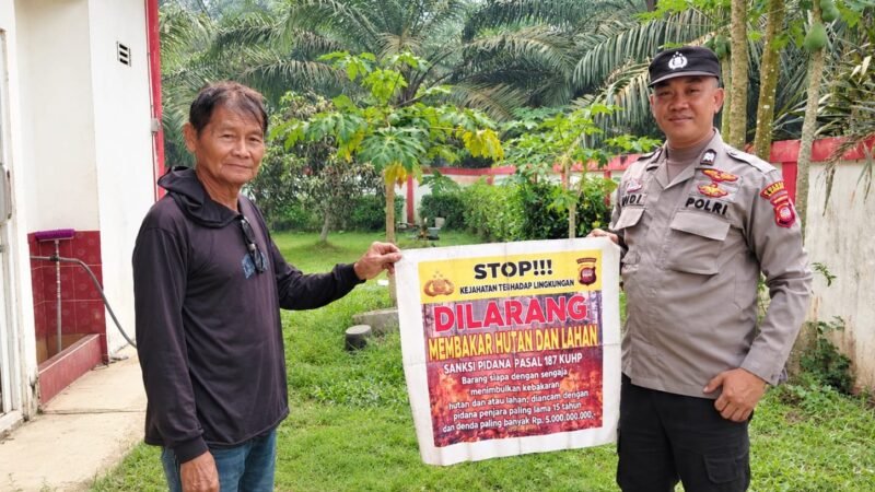 Polsek Menjalin Gencarkan Patroli dan Edukasi Karhutla kepada Masyarakat