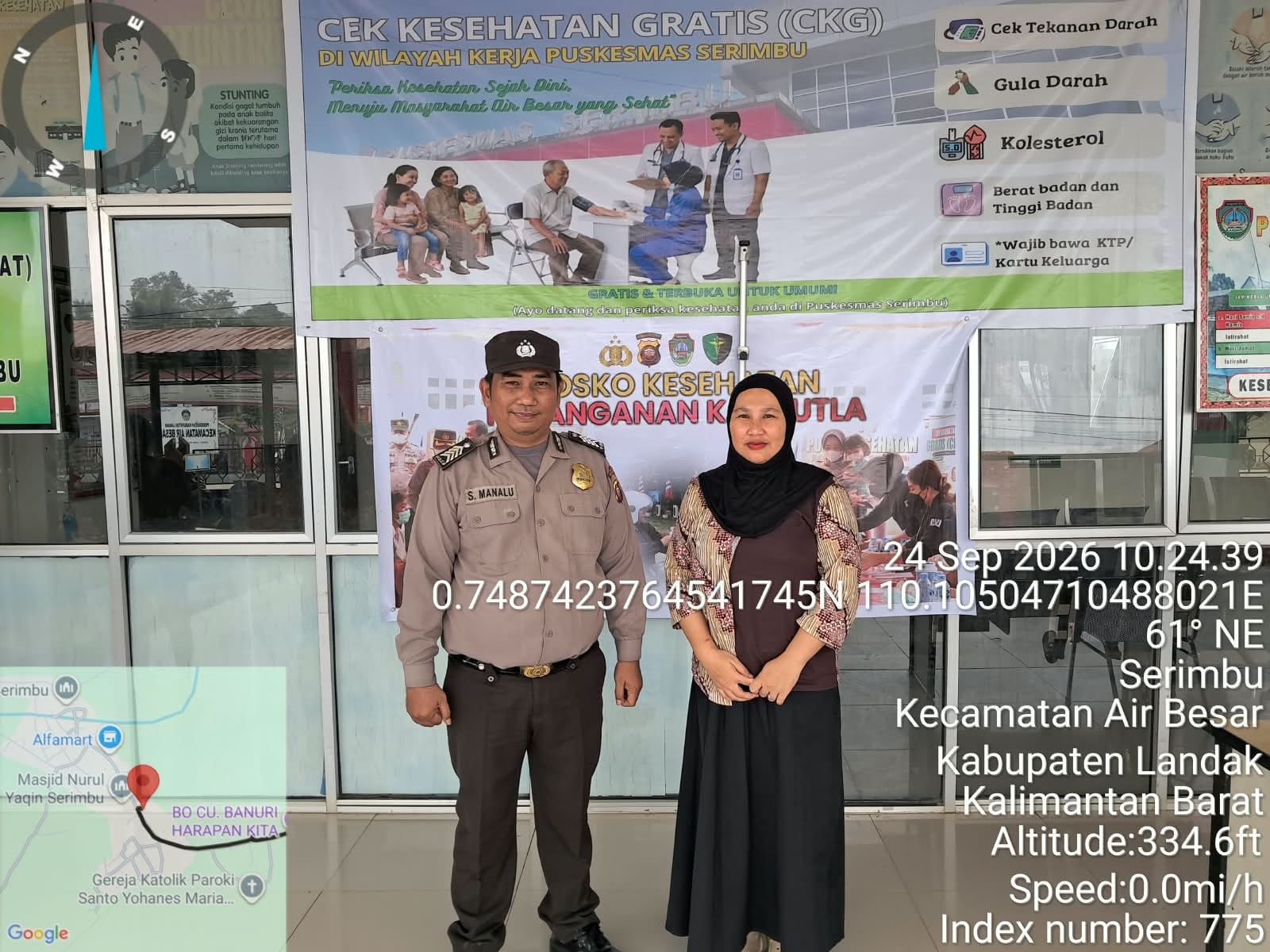 Perkuat Antisipasi Karhutla, Polisi Sambangi Pos Kesehatan dan Ingatkan Warga