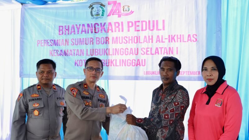 Polres lubuk Linggau Laksanakan Kegiatan Peresmian Sumur Bor Bantuan Tahun 2026 Secara Serentak