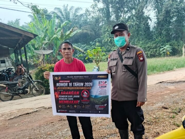 Personel Subsektor Sompak Aktif Sampaikan Pesan Kamtibmas, Ajak Masyarakat Tidak Membakar Hutan dan Lahan