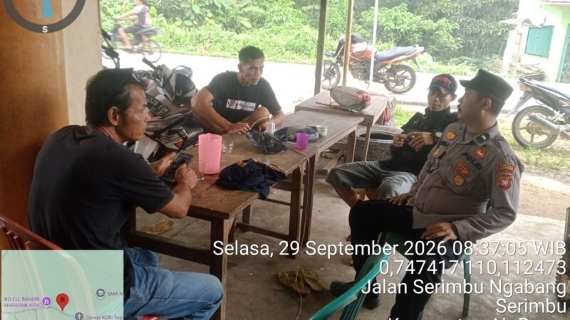 Patroli Dialogis Polsek Air Besar, Polisi Ajak Warga Bersama Cegah Tindak Kejahatan