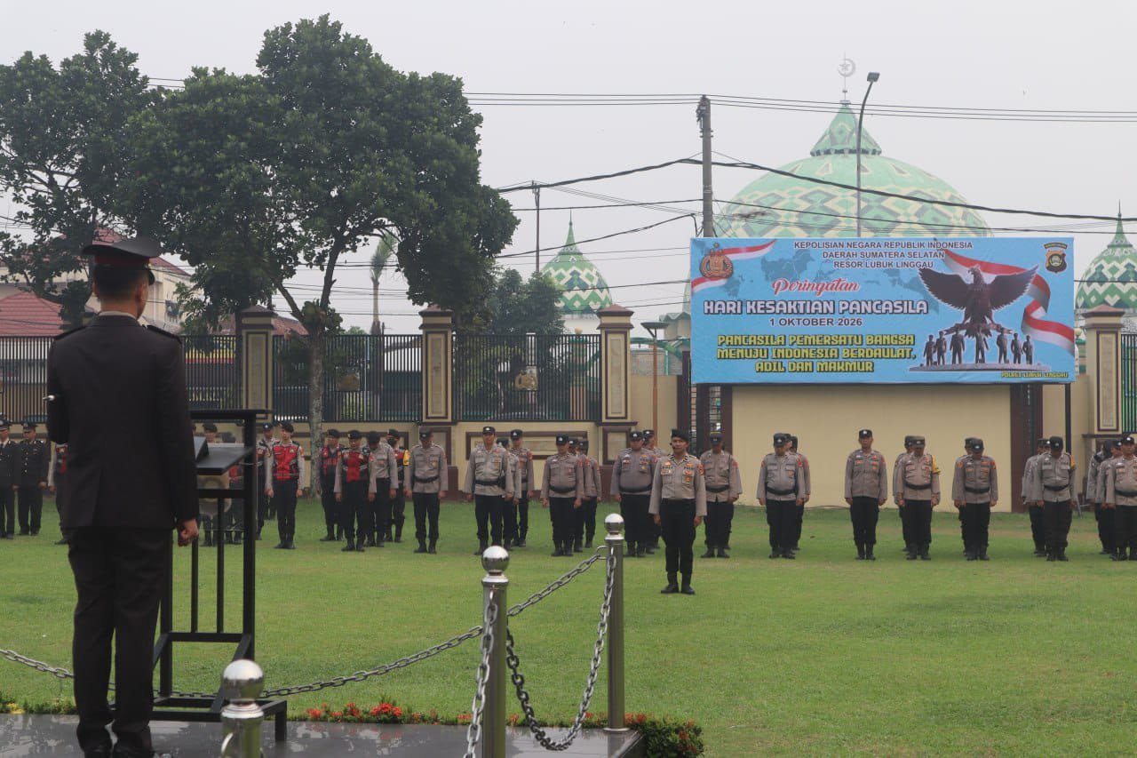 Polres Lubuk Linggau Menggelar Kegiatan Upacara Peringatan Hari Kesaktian Pancasila Tahun 2026 Dengan Khidmat