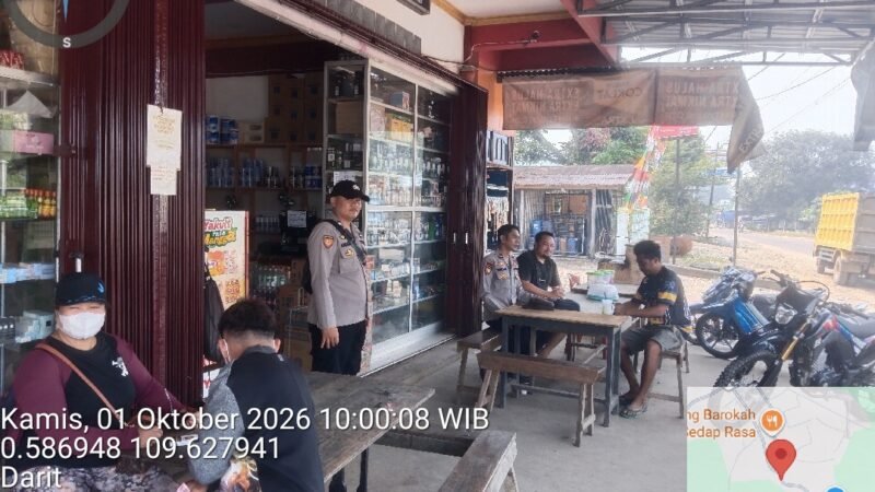 Laksanakan Patroli Siang Hari Jaga Situasi Kamtibmas di Kecamatan Menyuke
