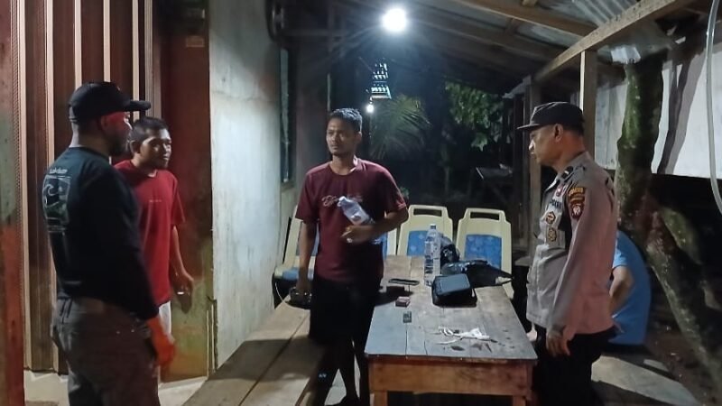 Patroli Malam di Mandor, Polisi Ingatkan Warga Waspadai Pencurian dan Gangguan Keamanan