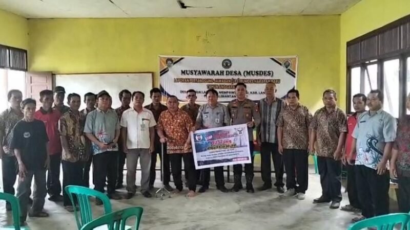 Polsek Mempawah Hulu Perkuat Mitigasi Karhutla, Ajak Masyarakat Desa Sungai Laki Cegah Pembukaan Lahan dengan Membakar