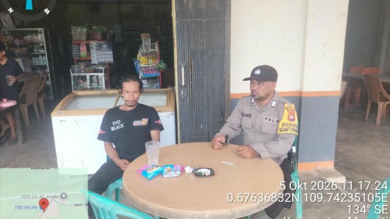 Kabut Asap Bukan Penghalang, Bhabinkamtibmas Terus Rangkul Warga Dukung Program Ketahanan Pangan