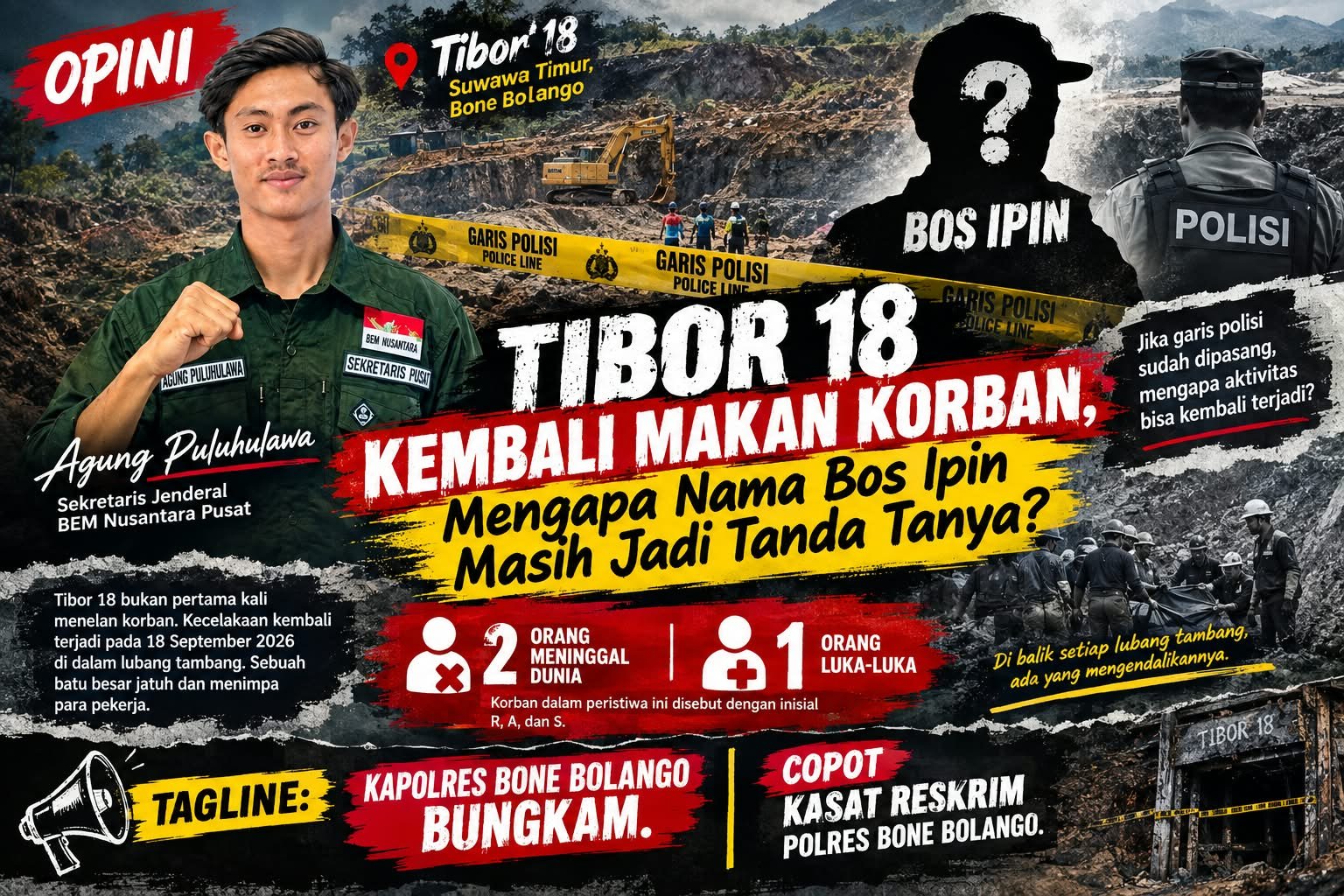 Tibor 18 Kembali Makan Korban, Mengapa Nama Bos Ipin Masih Jadi Tanda Tanya?