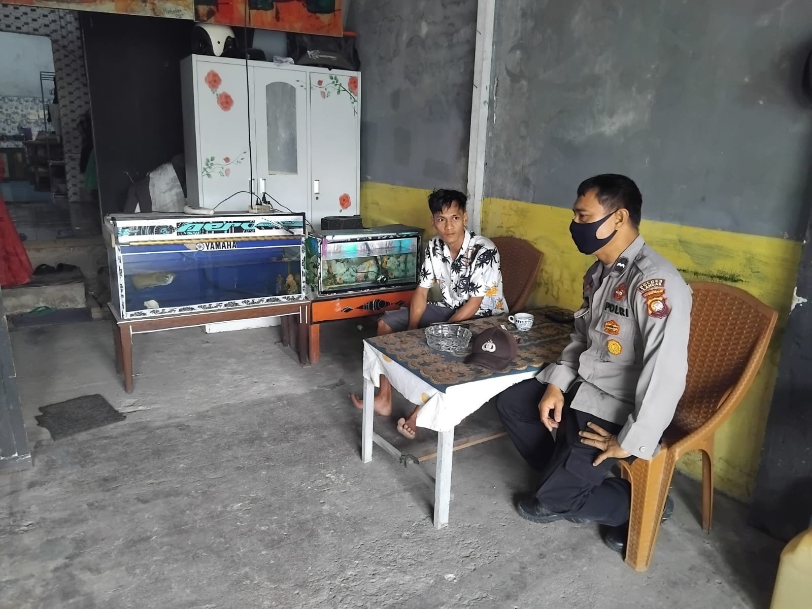 Kabut Asap Masih Menyelimuti, Polisi Patroli Sambil Ingatkan Warga Jaga Kesehatan