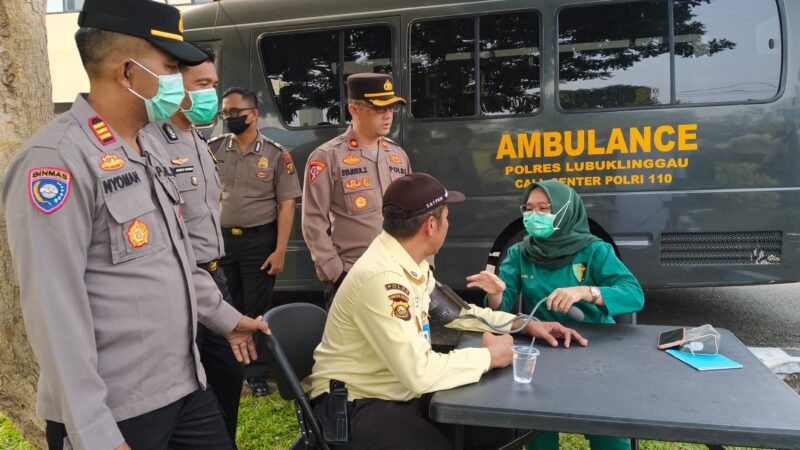 Sidokkes Polres Lubuk Linggau Menyelenggarakan Kegiatan Pemeriksaan Kesehatan Secara Cuma – Cuma