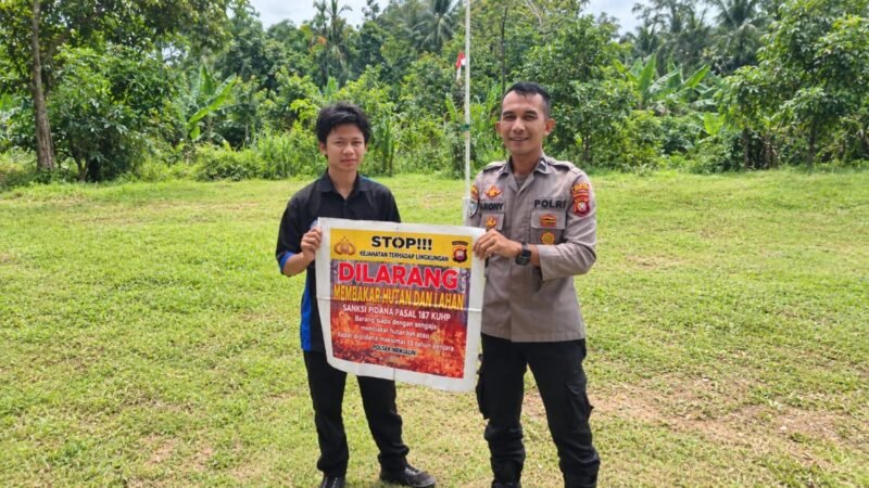 Polsek Menjalin Perkuat Kesadaran Warga untuk Cegah Karhutla