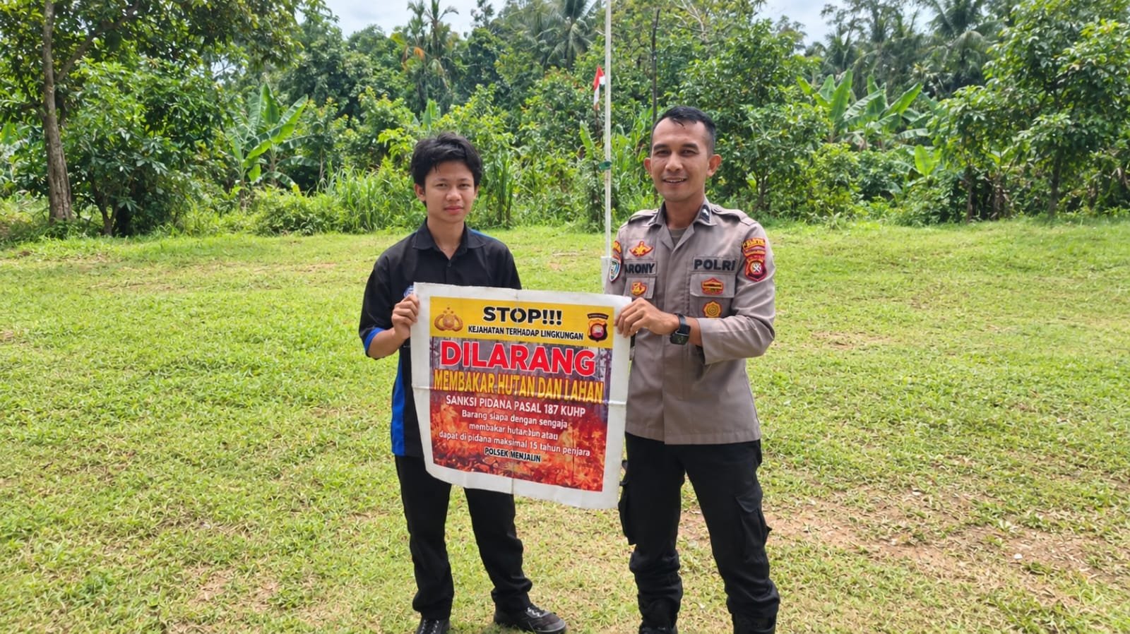 Polsek Menjalin Perkuat Kesadaran Warga untuk Cegah Karhutla