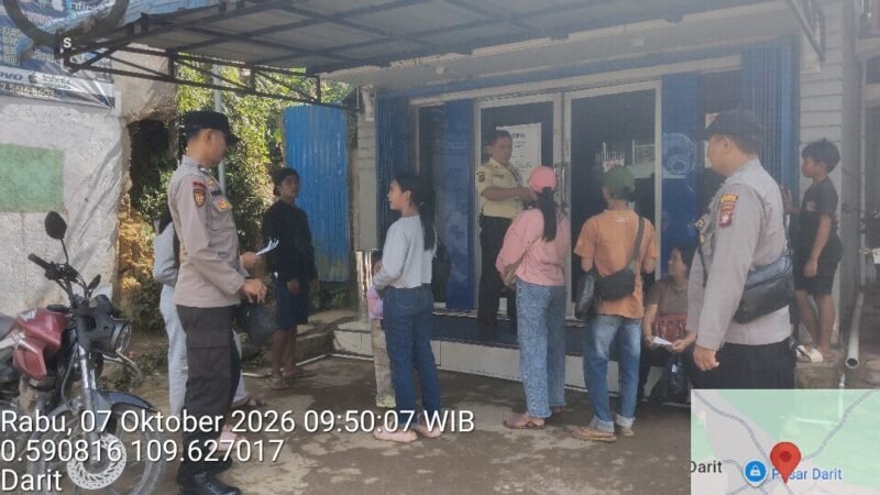 Laksanakan Patroli Siang Samapta Polsek Menyuke  Berikan Imbauan Kamtibmas Kepada Warga