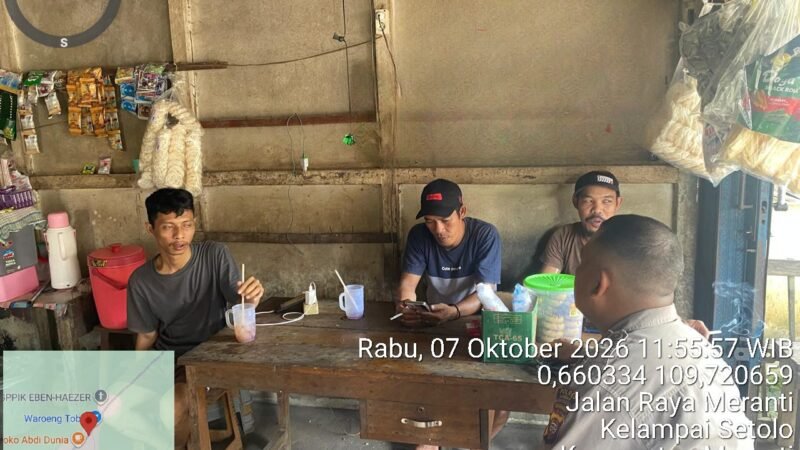 Sambangi Warga Saat Patroli, Polisi Meranti Titip Pesan Keras: Jangan Beri Ruang untuk Narkoba
