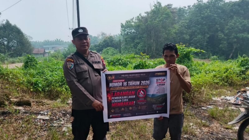 Bhabinkamtibmas Polsubsektor Sompak Aktif Sosialisasikan Pencegahan Karhutla kepada Warga