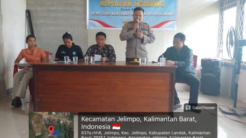 Satukan Langkah, Perkuat Ketahanan Pangan! Plt. Kapolsek Ngabang Gelar Tatap Muka Bersama Pemerintah Desa Jelimpo