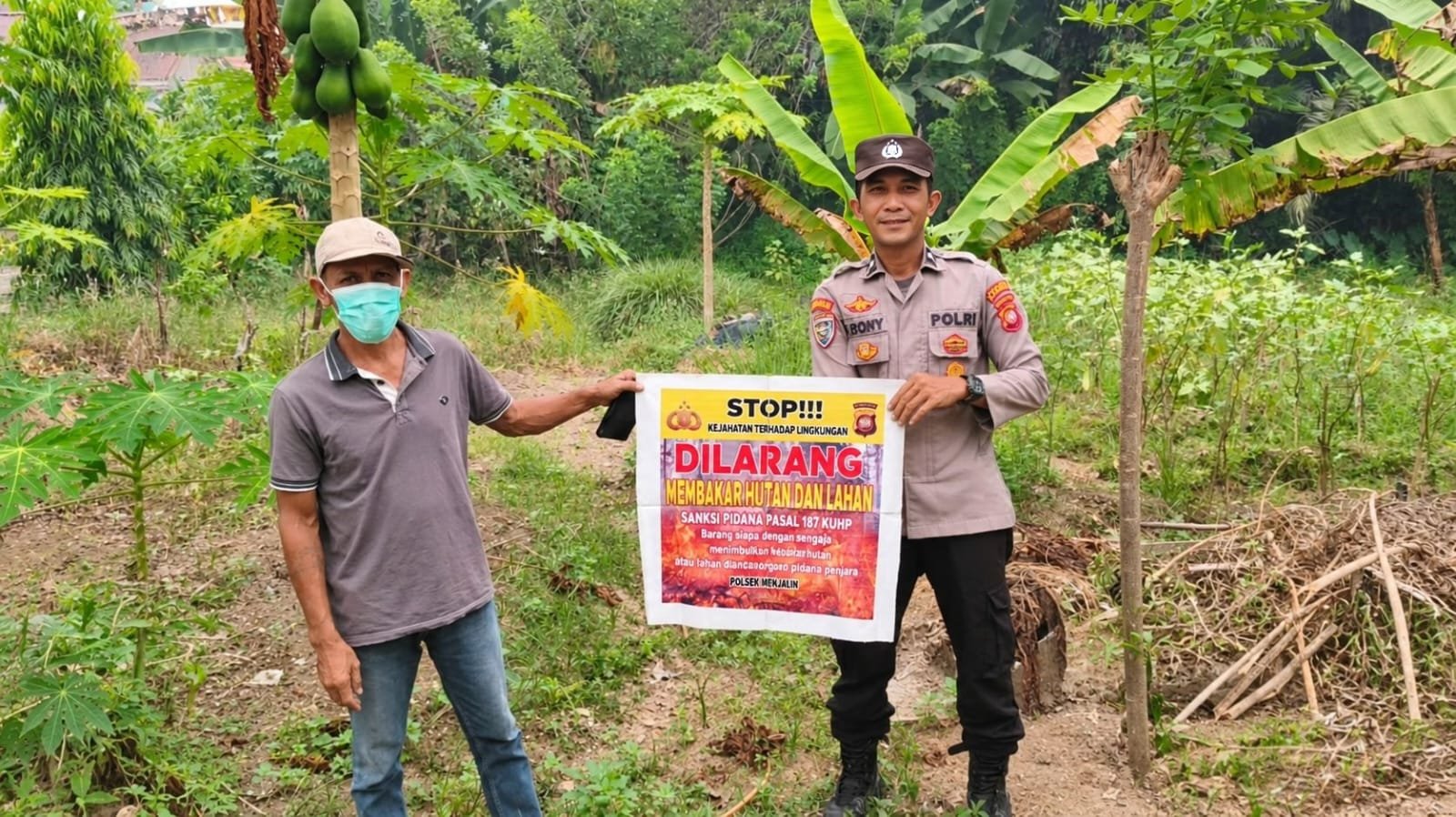 Polsek Menjalin Edukasi Warga Cegah Karhutla, Ajak Masyarakat Lebih Peduli Lingkungan