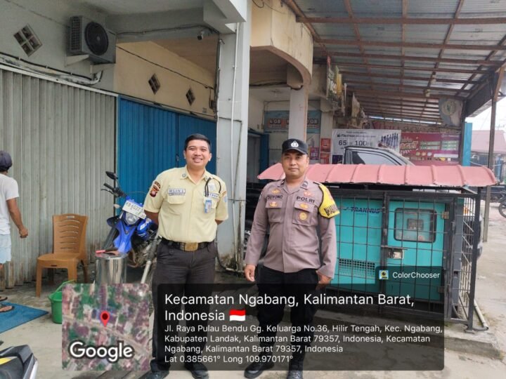 Jangan Sampai Kecolongan! Bhabinkamtibmas Ngabang Ingatkan Satpam Waspadai Aksi Bobol ATM!