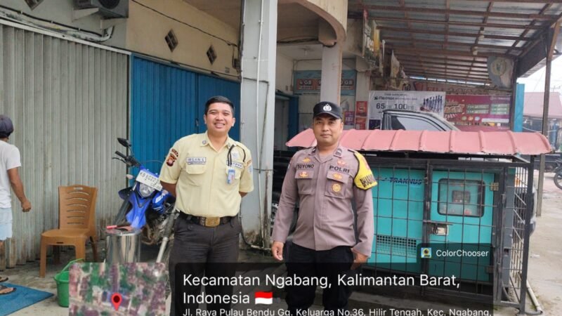 Jangan Sampai Kecolongan! Bhabinkamtibmas Ngabang Ingatkan Satpam Waspadai Aksi Bobol ATM!