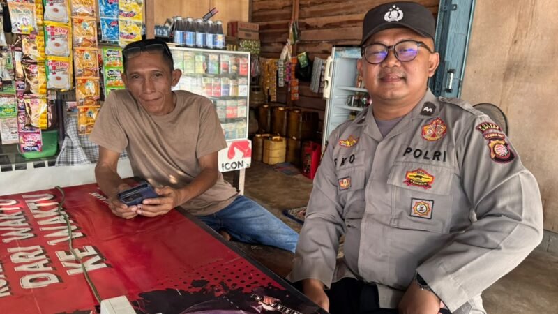 Wujudkan Rasa Aman di Hari Libur, Polisi Turun ke Lapangan dan Berdialog Langsung dengan Warga Sungai Tebelian