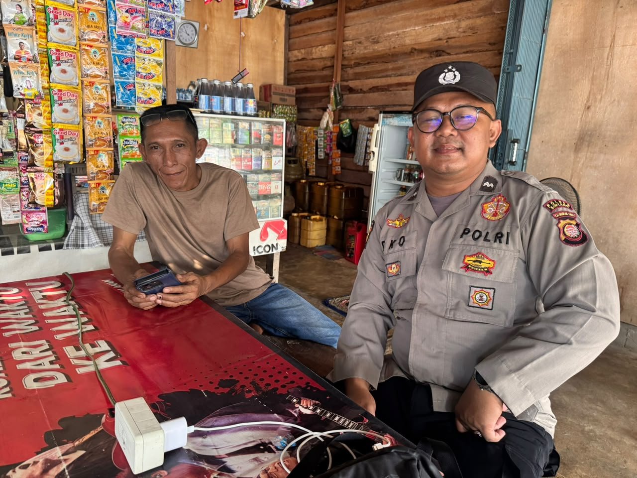 Wujudkan Rasa Aman di Hari Libur, Polisi Turun ke Lapangan dan Berdialog Langsung dengan Warga Sungai Tebelian