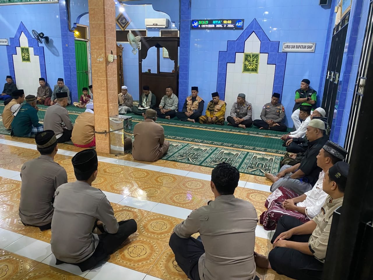 Polres Landak Gelar Safari Subuh Keliling di Masjid Babunnikmah Ngabang, Perkuat Silaturahmi dan Pesan Kamtibmas