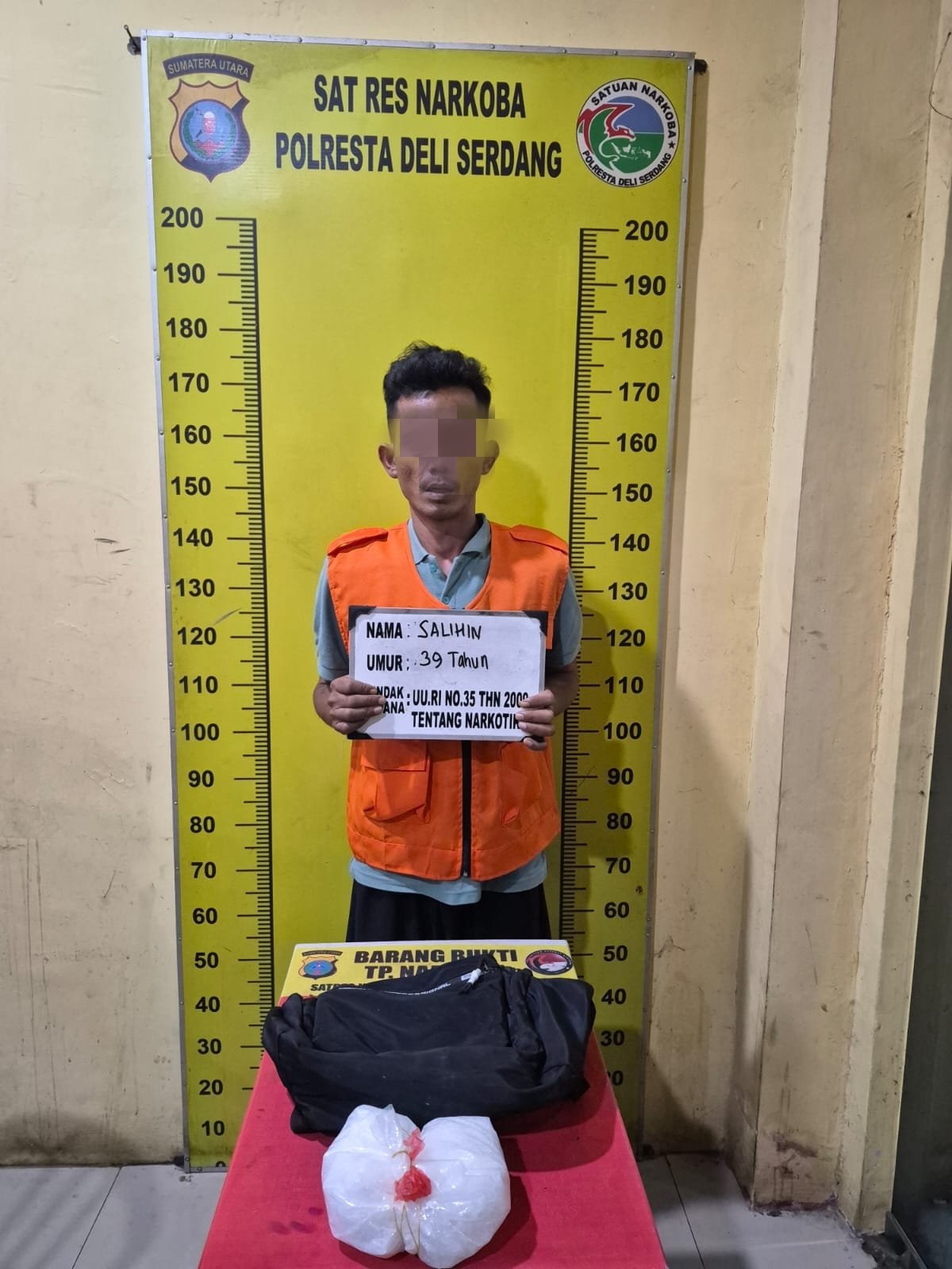 Pemberantas Narkoba Terus di Lakukan, Satnarkoba Polres Deli Serdang Gagalkan 1 Kilo Sabu Beredar