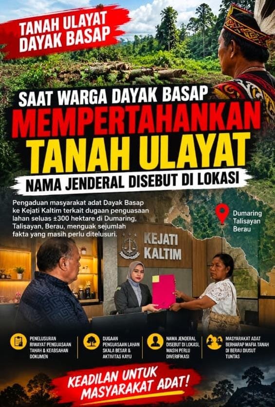 Saat Warga Dayak Basap Mempertahankan Tanah Ulayat, Nama Jenderal Disebut di Lokasi