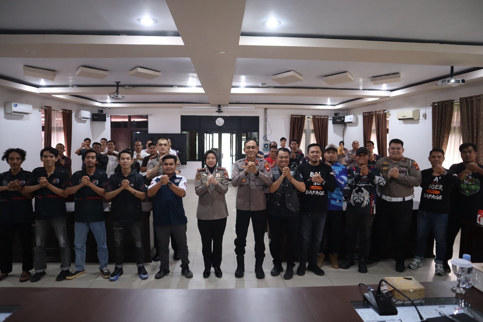 Kapolres Landak Gandeng 15 Komunitas Motor, Tekankan Safety Riding dan Tertib Lalu Lintas