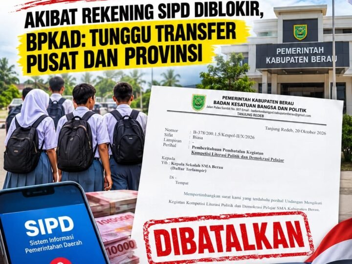 Rekening SIPD Diblokir, Kompetisi Pelajar Berau Batal: Ada Apa dengan Kas Daerah?