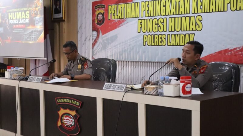 Tingkatkan Kompetensi di Era Digital, Polres Landak Gelar Pelatihan Pemanfaatan AI untuk Fungsi Humas
