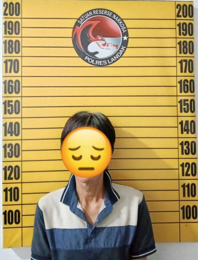 Satresnarkoba Polres Landak Amankan Pria di Menyuke, Lima Paket Diduga Sabu Seberat 1,18 Gram Disita