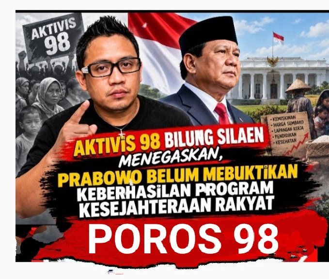 PRABOWO BELUM MEMBUKTIKAN KEBERHASILAN PROGRAM KESEJAHTERAAN RAKYAT