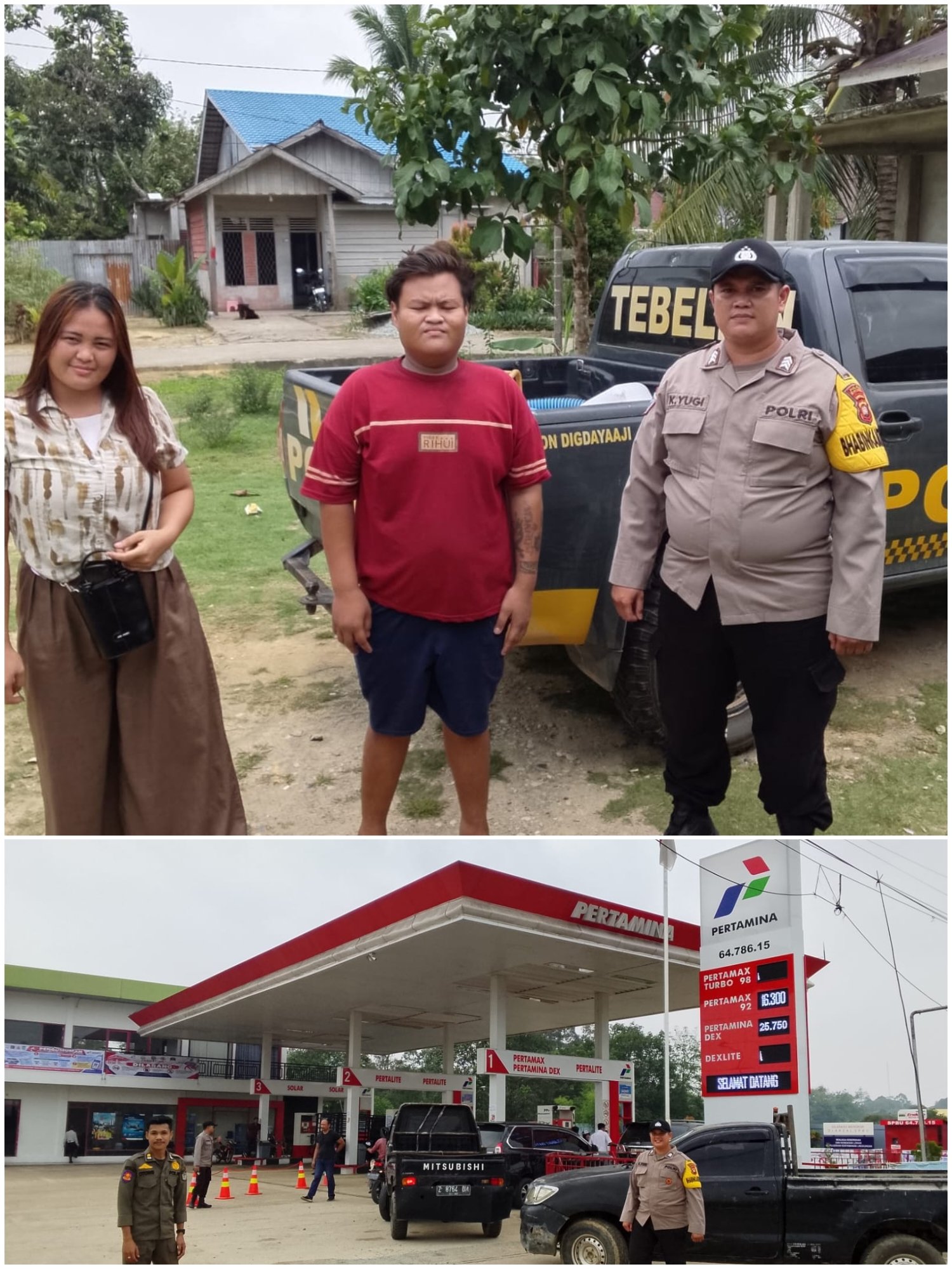 Wujudkan Situasi Aman, Polsek Sungai Tebelian Intensifkan Patroli dan Sambangi Warga