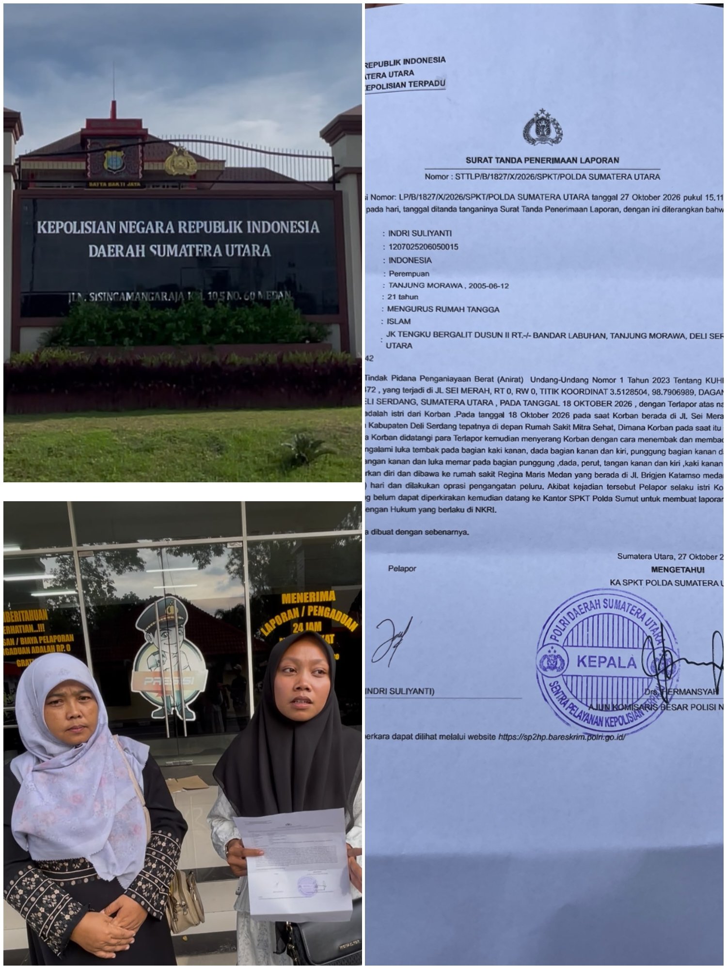 7 Peluru Bersarang di Tubuh AS! Keluarga dan PH Desak Polda Sumut Ungkap Dalang Penyerangan