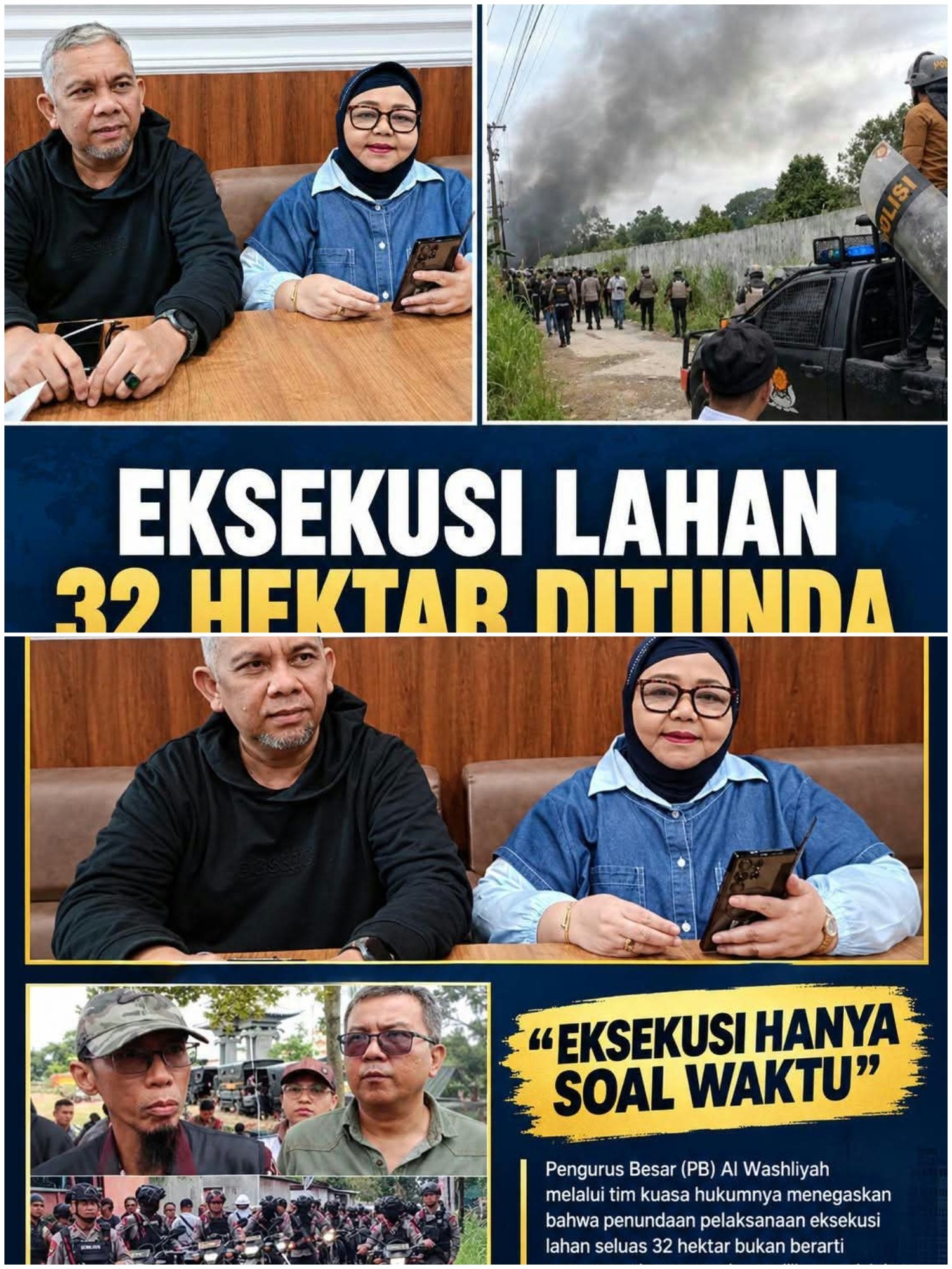 32 Hektar Lahan Inkracht, PB Al Washliyah Tegaskan Penundaan Eksekusi Hanya Soal Waktu