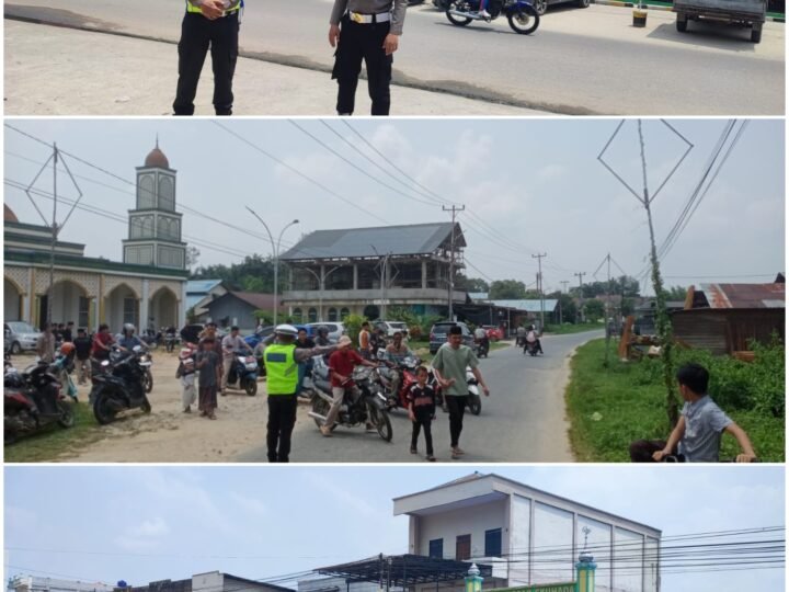Polres Landak Terjunkan Personelnya Amankan Ibadah Sholat Jumat di Sejumlah Masjid Kota Ngabang