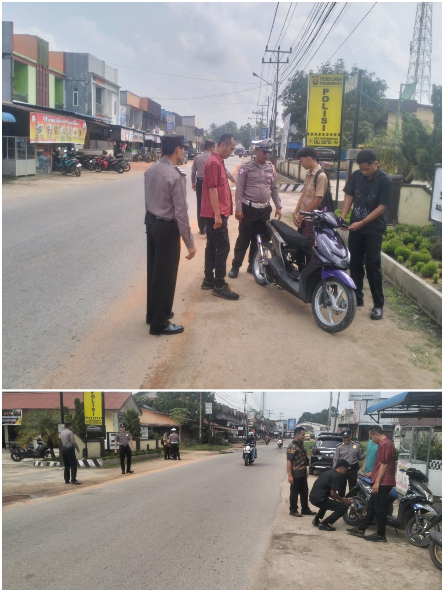 Polsek Mempawah Hulu Gelar KRYD, Tingkatkan Penegakan Hukum terhadap Curanmor dan Knalpot Brong